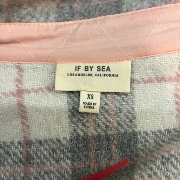 IF BY SEA Anthropolgie Bobbie Plaid Shacket - Picture 10 of 12